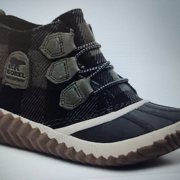 Sorel Women's Black and Green Shoes - Picture 9 of 10